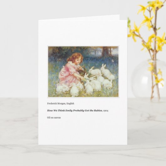 LA CARTE DE JOUR DE LA MÈRE RABIES (Fleur jaune)