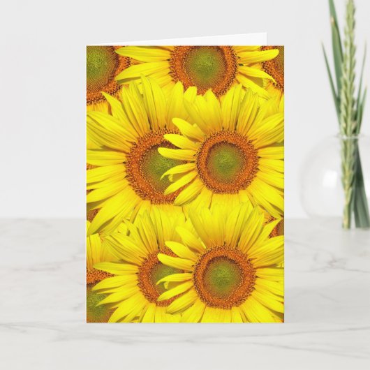 LA CARTE DE JOUR DE LA MÈRE SUNFLOWERS (Devant)