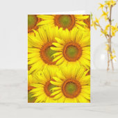 LA CARTE DE JOUR DE LA MÈRE SUNFLOWERS (Fleur jaune)