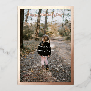 La carte de jour du jour de Photo Foil Mother pers