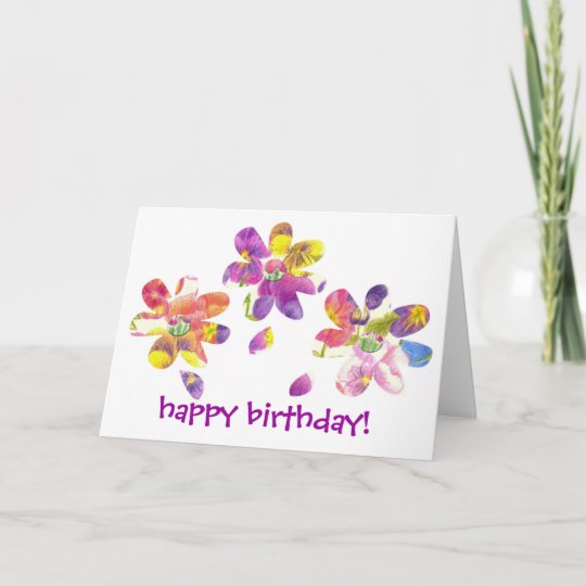 La Carte De Joyeux Anniversaire Badine La Fleur Zazzle Be