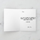 La carte de la fête des pères pour la personne la  (Intérieur)