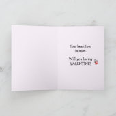 La carte de la Saint-Valentin de deux coeurs (Intérieur)