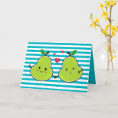 La carte de la Saint Valentin Love Kawaii (Fleur jaune)