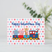 La carte de la Saint-Valentin pour enfant Le Train (Debout devant)
