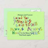 La carte de l'amour (Devant / Derrière)