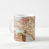 La carte de l'île de Wight sur un mug (Devant gauche)