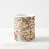 La carte de l'île de Wight sur un mug (Centre)