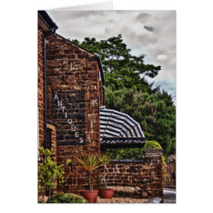 La carte de magasin d'antiquités