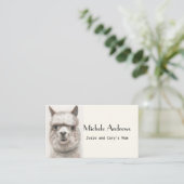 La carte de maman de date de jeu carde l'alpaga (Debout devant)