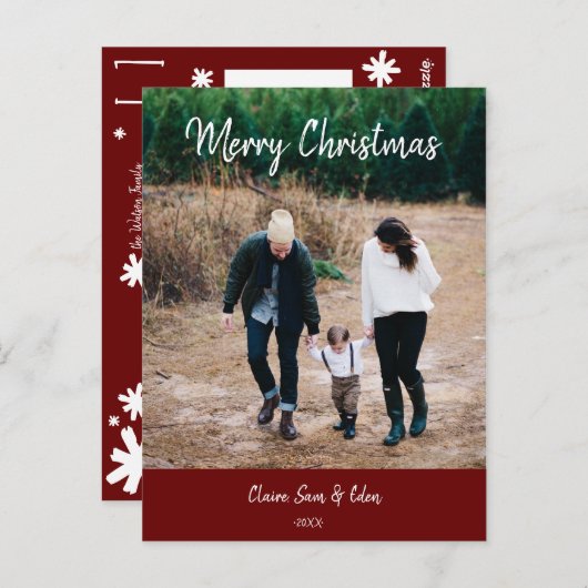 La Carte de Noël (Devant / Derrière)