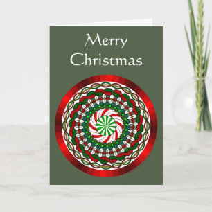 La carte de Noël aux couleurs vives