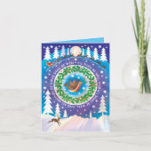 La carte de Noël avec la citation "Tout ira bien". (Devant)