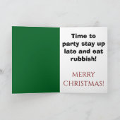 La carte de Noël avec les animaux mignons du duo T (Intérieur)