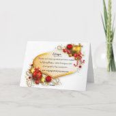 La carte de Noël de chanteurs de Carol (Dos)