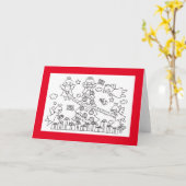 LA CARTE DE NOËL DE L'ENFANT (Fleur jaune)