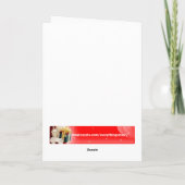 La carte de Noël de nativité (Dos)