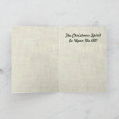 La carte de Noël de Noël amusante (Intérieur)