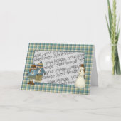 La Carte de Noël de Snow (Devant)