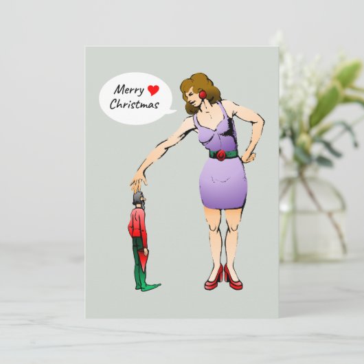 La carte de Noël des petits elfes (Debout devant)