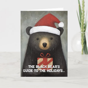 La carte de Noël du guide de Black Bear pour les f