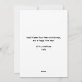 La carte de Noël du petit elfe (Dos)
