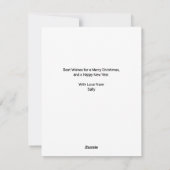 La carte de Noël du petit elfe (Dos)