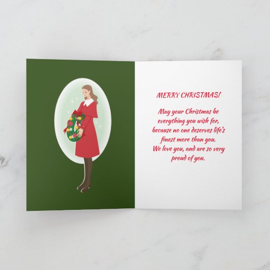 LA CARTE DE NOËL D'UNE FILLE (Intérieur)