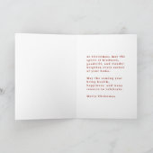 La carte de Noël esprit (Intérieur)
