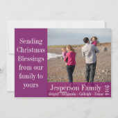 La carte de Noël parfaite de cadeau 2014 (prune) (Dos)