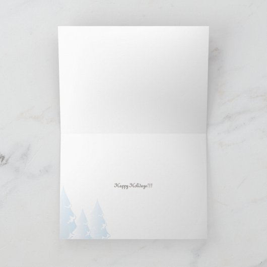la carte de Noël Reindeer (Intérieur)