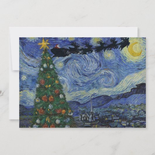 La carte de Noël Silence Night Flat (Devant)