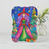 La carte de Noël sorcière 3 Design (Debout devant)