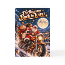 La carte de Noël « The Boys Are Back in Town » | D