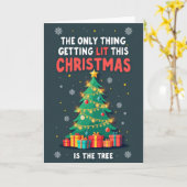 La carte de Noël The Only Thing Lit (Fleur jaune)