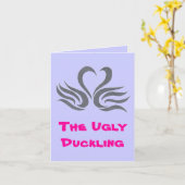 La carte de note de vilain petit canard (Fleur jaune)