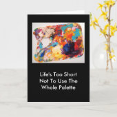 La carte de note entière de palette - une version (Fleur jaune)