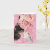 La carte de note tombée (Fleur jaune)