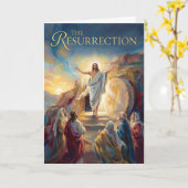 La carte de Pâques de la Résurrection (Fleur jaune)