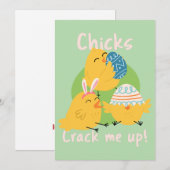 La carte de Pâques qui fait craquer Chick ! (Devant / Derrière)