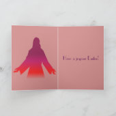 La carte de Pâques religieuse d'ascension (Intérieur)