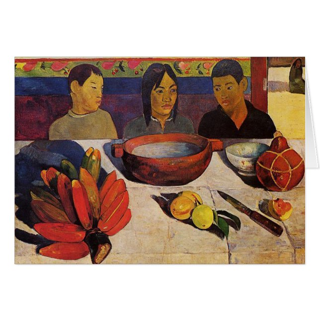 "La carte de Paul Gauguin de repas" - (Devant Horizontal)