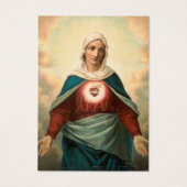 La carte de prière funéraire du Coeur Immaculé de  (Dos)