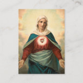 La carte de prière funéraire du Coeur Immaculé de  (Dos)