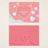 La carte de profil journalier de Happy valentine (Devant & derrière)