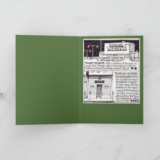 La carte de Pub (Intérieur)