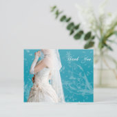 La Carte de remerciements de la mariée (Debout devant)