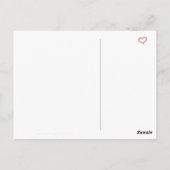 La Carte de remerciements de la mariée (Dos)