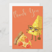 La Carte de remerciements d'Issa Pizza (Devant / Derrière)