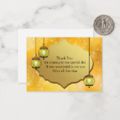 La Carte de remerciements Lampe Éclair (Devant/Arrière en situation)